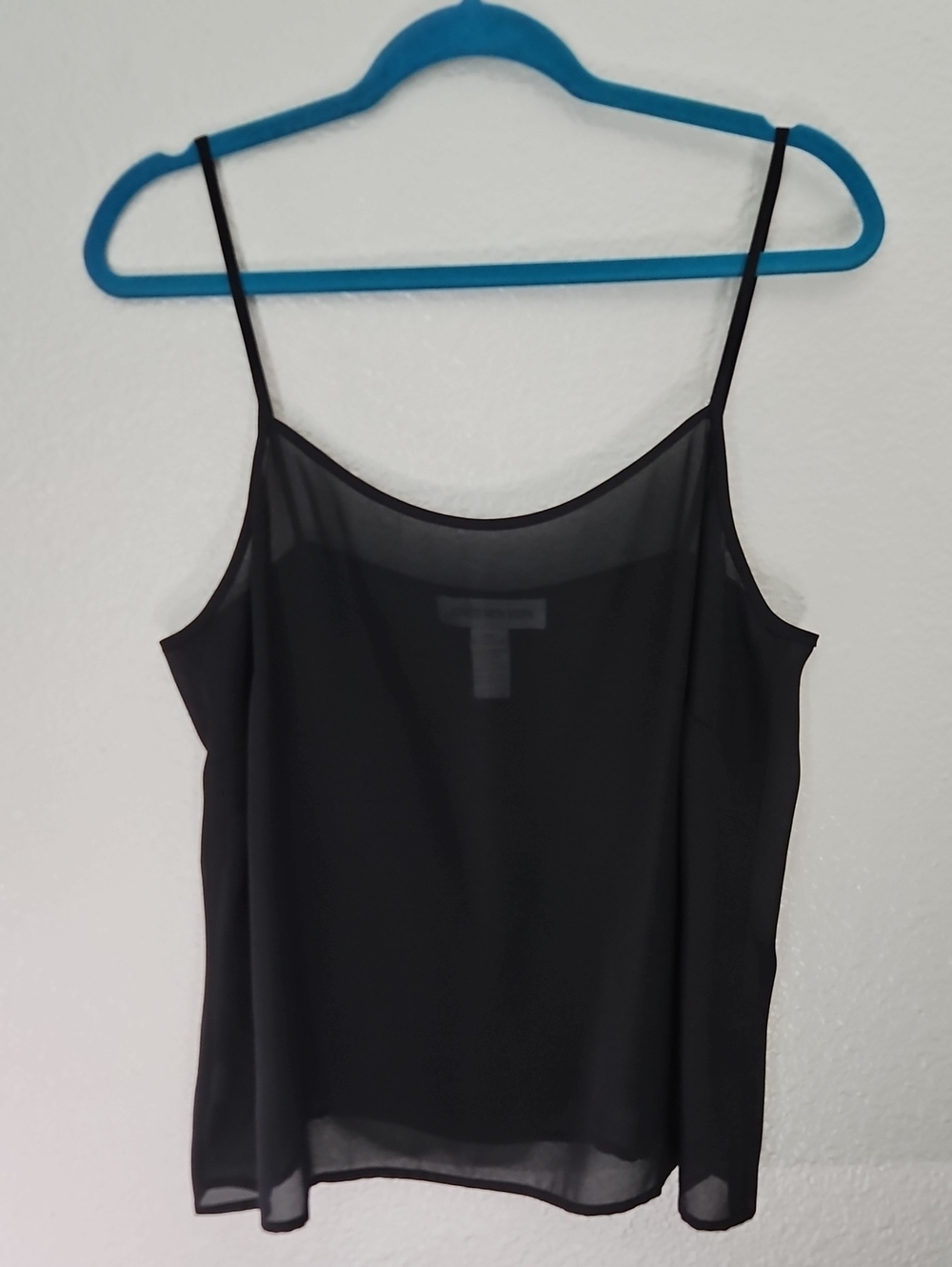 Jones New York Black Sheer Camisole Tank Top Plus Size 14W